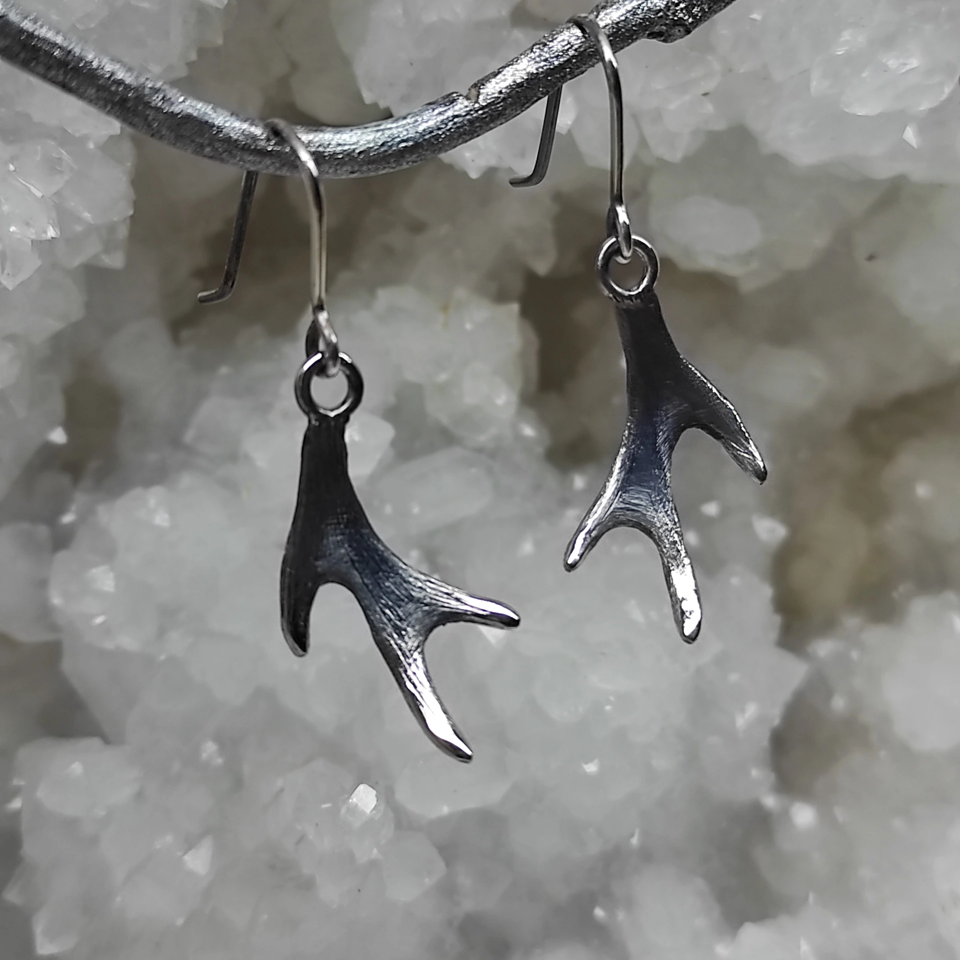 Boucles d' oreilles bois de cerf