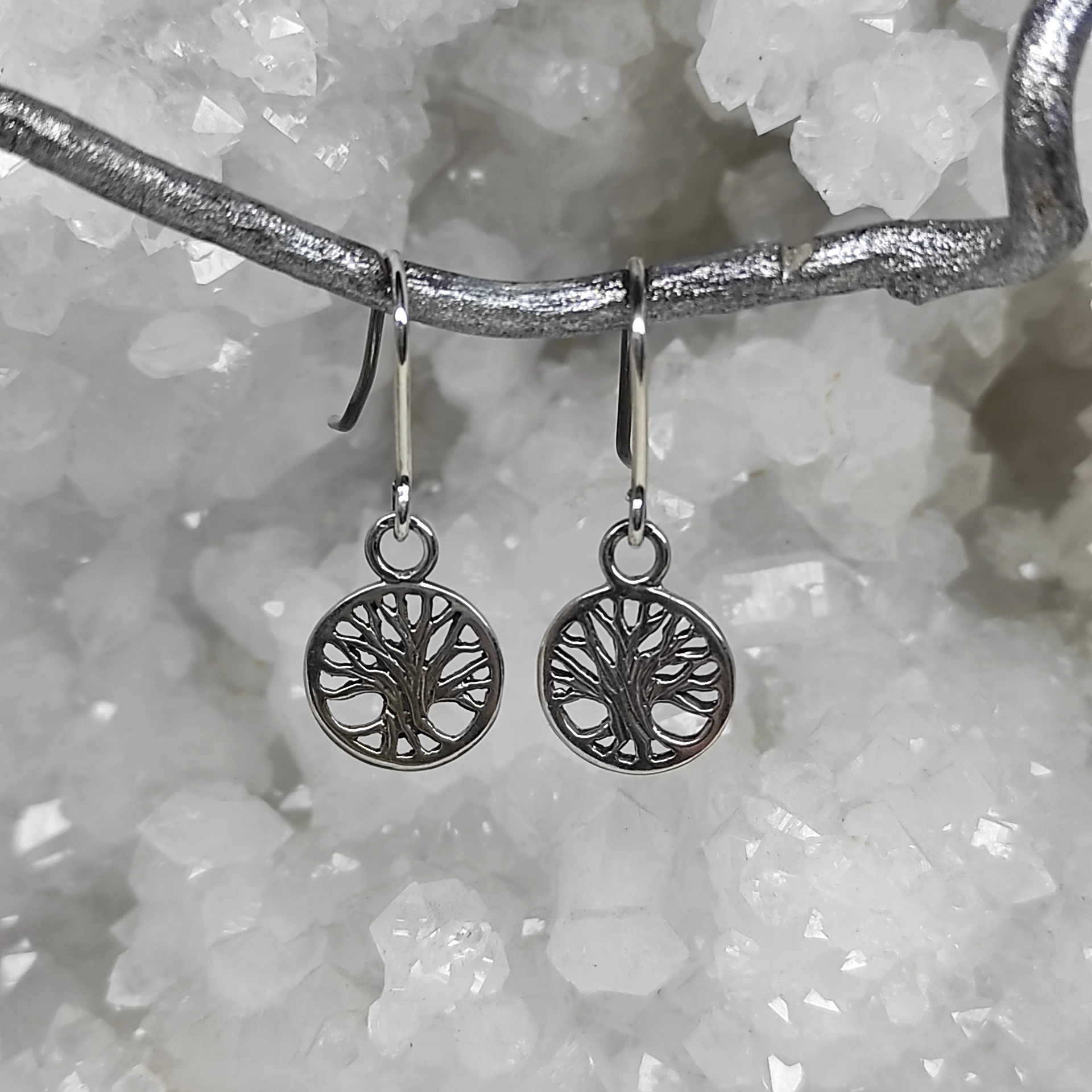 Boucle d' oreilles mini arbre de vie